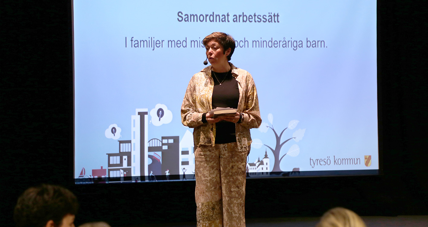 Monica Gustafsson Wallin avslutar dagen med en workshop