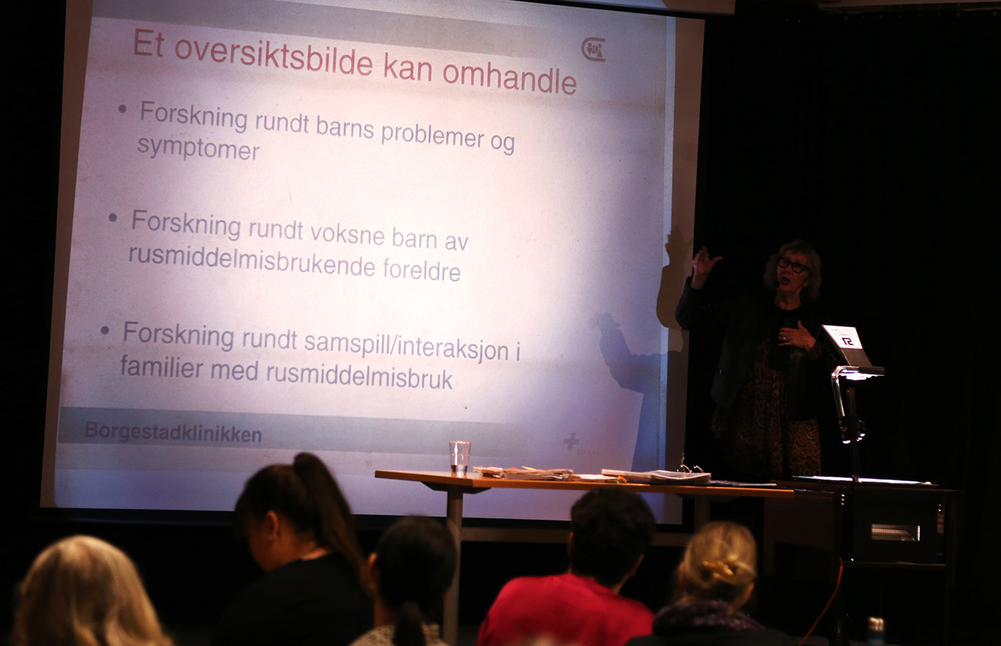 OH-bild "Et oversiktsbilde kan omhandle" Forskning rundt: barns problemer og symptomer, voksne barn av rumsmiddelmisbrukende foreldre, samspill/interaktsjon i familier med rusmiddelsmisbruk