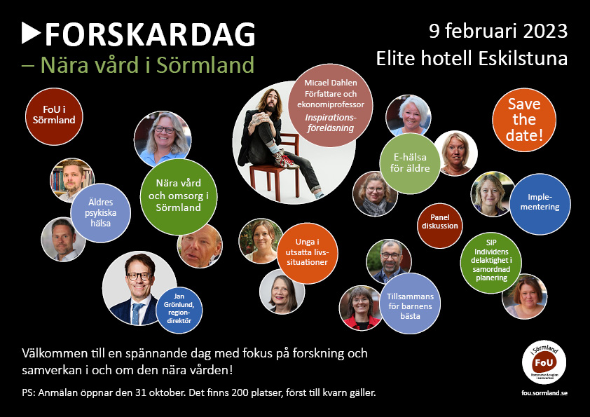 Bild på Save the date inför forskardagen