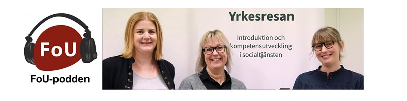 Tre av deltagarna i poddavsnittet; Emma, Therese och Elin