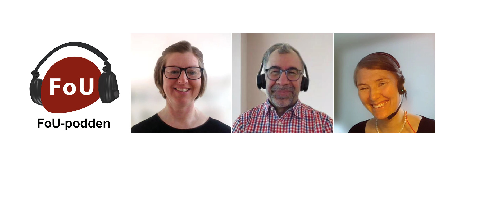 Poddlogga och bilder på deltagarna Lisa Sundh, Osman Aytar och Lina Larsson