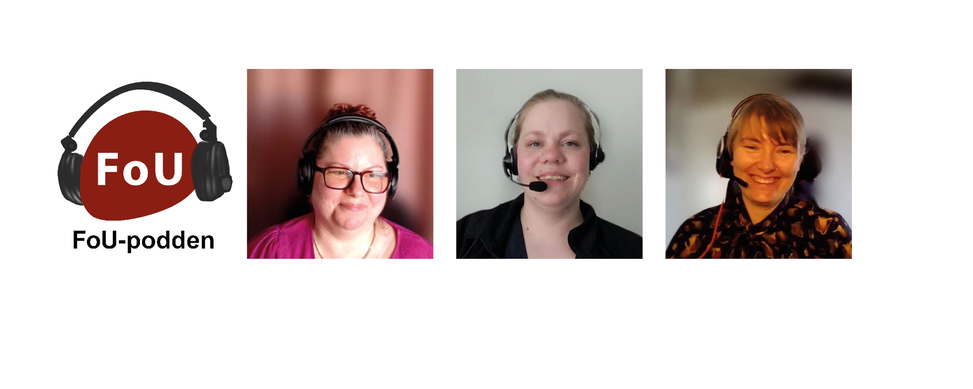 Poddloggan och deltagarna i poddavsnittet 