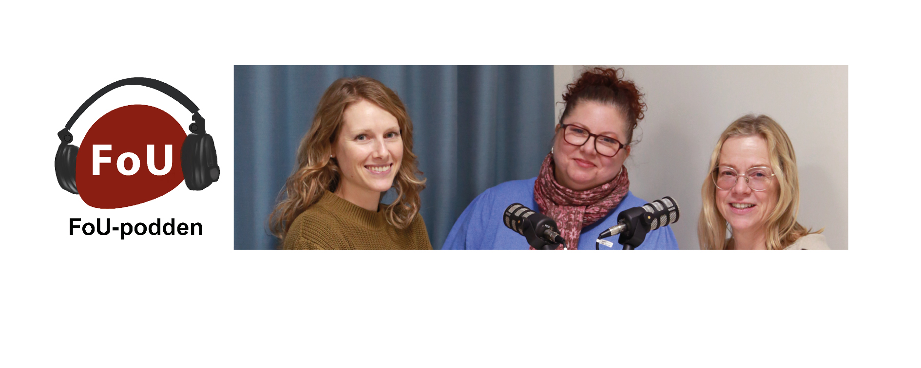 Poddloggan och deltagarna i poddavsnittet