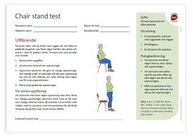Bild på flyern Chair stand test