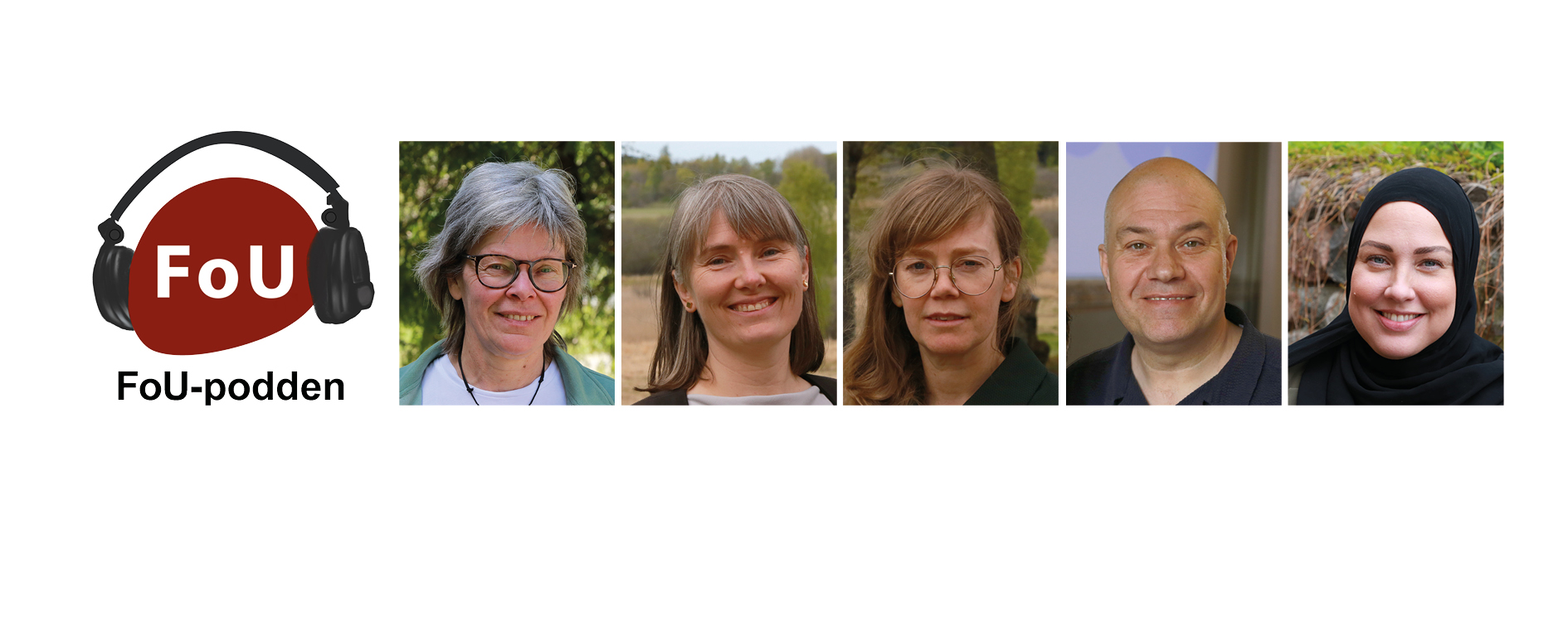 Poddloggan och deltagarna i poddavsnittet 